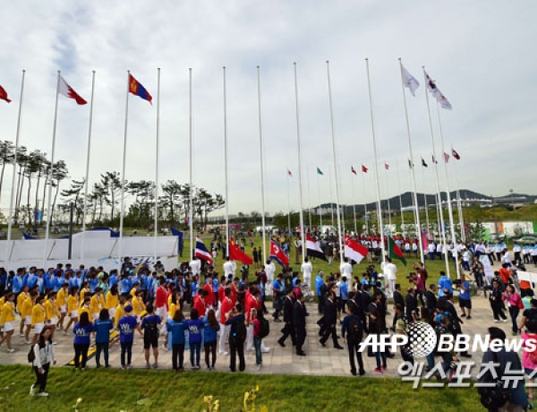 45억의 축제, 인천아시안게임 화려한 개막식